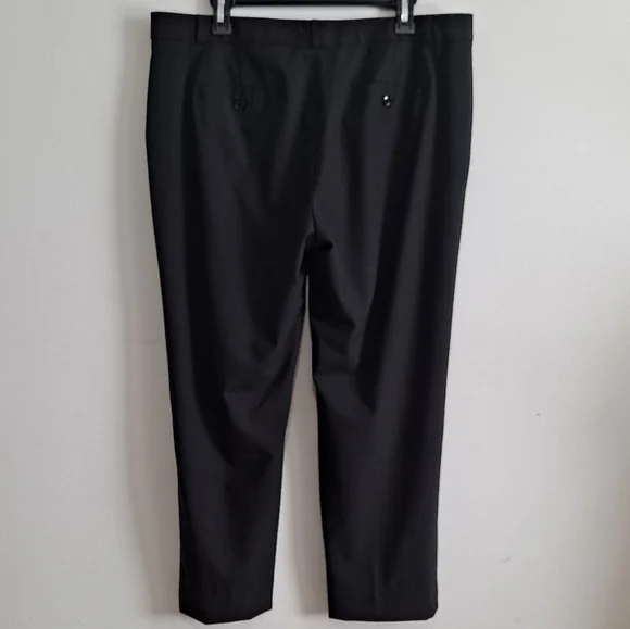Banana Republic Black Pants Size 14 Avery Wool Blend - Picture 3 of 8